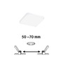Koupelnová - P 79935 VariFit LED vestavné svítidlo Veluna Edge IP44 hranaté 90x90mm 4000K bílá - PAULMANN - foto 2