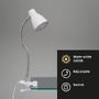 Stolní lampy s klipem - BRI 2615-016P LED svítidlo se svorkou 28,5 cm 2,5W 250lm bílé - BRILONER - foto 2