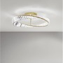 Kruhová - NV 9333060 Stropní svítidlo AURELIA zlatý kov a křišťál LED 36W 230V 3500K IP20 stmívatelné - NOVA LUCE - foto 2