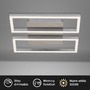 Hranatá - BRI 3107012 LED rám 28 cm 2x14,5W 1400lm matný nikl (starý kód: BRI 3107-012) - BRILONER - foto 2