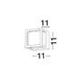 Nástěnná - NV 9207616 Venkovní nástěnné svítidlo AGOSTO černý hliník a akrylový difuzor LED 6W 3000K 100-240V 120st. IP54 - NOVA LUCE - foto 2