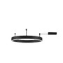 Kruhová - NV 9063601 Stropní svítidlo MOTIF LED stropní svítidlo černý hliník IP20 3000K 40W 220-240V stmívatelné - NOVA LUCE - foto 2