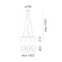 Dekorativní - AR 0455010A Logico závěsné 3 In Linea - fumé difuzor - ARTEMIDE - foto 2