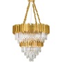 Dekorativní - NV 9050120 Závěsné svítidlo GRANE zlatý kov a křišťál E14 20x5W 230V IP20 bez žárovky - NOVA LUCE - foto 2