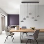 Vícečetná - LD 15695-15 Kolekce Schöner Wohnen LED závěsné svítidlo POSH, šedá, 7-ramenné, stmívatelné, SimplyDim, 3000K - JUST LIGHT - foto 2