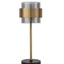Stolní lampy dekorační - NV 9236400 Stolní lampa SIANNA kouřové sklo mosazný zlatý kov E27 1x12W 230V IP20 bez žárovky - NOVA LUCE - foto 2