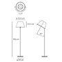Stojací lampy - AR 1136020A Stojací lampa Choose 2x52W v. 140cm výklopné natural stínidlo - ARTEMIDE - foto 2