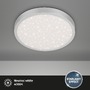 Kruhová - BRILO 3071-014 LED stropní svítidlo hvězdné nebe, pr. 38 cm, 24 W, 3000 lm, stříbrná - BRILO - foto 2