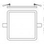 Hranatá - RED R13066 HUE SQ 17 DIMM zápustná matný nikl 230V LED 18W 3000K - RED - DESIGN RENDL - foto 2
