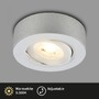 Bodová - BRI 7991014 LED vestavné / přisazené bodové svítidlo – pr.90mm, 5W, 230V, teplá bílá, nastavitelné, matný chrom - BRILONER - foto 2