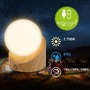 Stolní lampy dekorační - BRILO 7561011 Sora Mini LED stolní lampička bezdrátová IP54, stmívatelné, dotykový vypínač, imitace dřeva - BRILO - foto 2