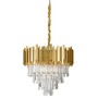 Dekorativní - NV 9181200 Závěsné svítidlo GRANE zlatý kov a křišťál E14 8x5W 230V IP20 bez žárovky - NOVA LUCE - foto 2