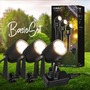Connect To Shine - BRI 3927035 CONNECT TO SHINE startovací sada 12V zahradní osvětlení - trafo, 3x LED bodové svítidlo se zápichem, nastavitelné, IP65, černá - BRILONER - foto 2
