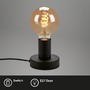 Stolní lampy dekorační - BRILO 7023-015 Stolní lampa, pr. 10 cm, max. 10 W, černá - BRILO - foto 2