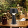 Na stůl - LD 19260-18 ABERA LED stolní lampa na baterie černá dotykový stmívač IP54 USB vnitřní i venkovní použití 3000K - JUST LIGHT - foto 2