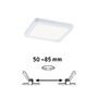 Koupelnová - P 93041 LED vestavné svítidlo Areo VariFit IP44 hranaté 118x118mm 6,5W 4.000K bílá - PAULMANN - foto 2