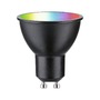 GU10/GZ10 - P 29148 Standard 230V Smart Home Zigbee 3.0 LED reflektor GU10 4,8W RGBW+ stmívatelné černá mat - PAULMANN - foto 2