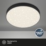 Kruhová - BRI 7074-415 LED stropní svítidlo hvězdné nebe, pr. 28,7 cm, 21 W, černá - BRILONER - foto 2