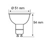 GU10/GZ10 - P 29235 Standard 230V LED reflektor GU10 5ks sada 4,9W 2700K hliník - PAULMANN - foto 2
