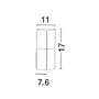 Nástěnná - NV 713412 Venkovní nástěnné svítidlo STICK tmavě šedý hliník bílý akryl E27 1x12W 220-240V IP54 bez žárovky - NOVA LUCE - foto 2