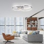 Kruhová - LD 14540-95 ASMINA LED stropní svítidlo hliník otočné světelné kruhy samostatně vypínatelné 3000K - LEUCHTEN DIREKT / JUST LIGHT - foto 2