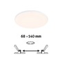 Koupelnová - P 79940 VariFit LED vestavné svítidlo Veluna Edge IP44 kruhové 160mm 3000K bílá - PAULMANN - foto 2