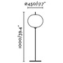 Sloupková - FARO 71575-04 SAIGON šedá/bílá stojací lampa 1M R45 - FARO - foto 2