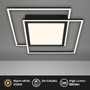 Hranatá - BRILO 3740-015 LED stropní svítidlo, 51,5 cm, 50 W, 5000 lm, černá mat - BRILO - foto 2