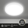 Kruhová - BRILO 7515416 Tava LED stropní svítidlo, ploché, přímé a nepřímé osvětlení, 1900 lm, 16 W, bílé, kruhové 24 cm - BRILO - foto 2