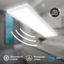 Hranatá - BRILO 7528416 Move LED stropní svítidlo do koupelny, přímé a nepřímé osvětlení, pohybové čidlo, bílé - BRILO - foto 2
