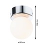 Kruhová - P 71061 Selection Bathroom stropní svítidlo Gove IP44 G9 230V max. 20W chrom/satén - PAULMANN - foto 2