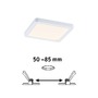 Koupelnová - P 93039 LED vestavné svítidlo Areo VariFit IP44 hranaté 118x118mm 6,5W 3.000K bílá - PAULMANN - foto 2