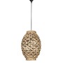 Koule - NV 9858748 Závěsné svítidlo GRIFFIN sušený vodní hyacint černý kabel E27 1x12W 230V IP20 bez žárovky - NOVA LUCE - foto 2