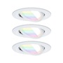 Kruhová - P 92433 LED vestavné svítidlo Nova Coin kruhové 84mm 50° RGBW+ 3x6W 230V bílá mat hliník - PAULMANN - foto 2