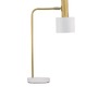 Stolní lampy dekorační - NV 9426651 Stolní lampa PAZ zlatý kov bílé kovové stínidlo bílá základna E27 1x12W 230V IP20 bez žárovky - NOVA LUCE - foto 2