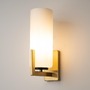 Dekorativní - M MOD089WL-01BS Nástěnné svítidlo Fortano E27 40W bílá mosaz kov sklo - MAYTONI - foto 2