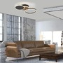 Kruhová - LD 14116-78 SEVENT LED stropní svítidlo kruhové černá s dekorem dřeva nastavitelné moderní 3000K - LEUCHTEN DIREKT / JUST LIGHT - foto 2