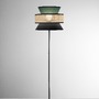 Stojací lampy - FAN I-GAZEBO-PT-VN Stojací lampa Gazebo zelená + černá + ratan, 1 x E27, pr. 40 x 145 cm - FANEUROPE - foto 2