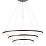 Kruhová - NV 6265004 Závěsné svítidlo FERROL kávově hnědý hliník a akryl nastavitelné LED 111W 3000K IP20 stmívatelné - NOVA LUCE - foto 2