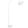 Stojací lampy - NV 9401653 Stojací lampa SAMA bílé stínidlo bílá hliníková základna E27 1x12W 230V IP20 bez žárovky - NOVA LUCE - foto 2