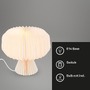 Stolní lampy dekorační - BRILO 7493016 Papír stolní lampa 25 cm 1x E14 max. 6 W bílé - BRILONER - foto 2