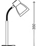 Stolní lampy s klipem - BRI 2687-010P Flexibilní svítidlo se svorkou 35 cm 1x E14 40W titan - BRILONER - foto 2