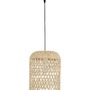 Válec - NV 9587161 Závěsné svítidlo AURORA přírodní ratan černý kabel E27 1x12W IP20 bez žárovky - NOVA LUCE - foto 2