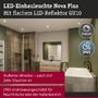 Koupelnová - P 92417 LED vestavné svítidlo Nova Plus GU10 Flat IP65 93mm 3x4,9W 230V stmívatelné 2700K kov kartáčovaný - PAULMANN - foto 2