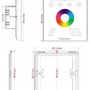 Ovladače pro vícebarevné LED pásky, RGB, RGBW - IMPR 843020 KapegoLED řídící jednotka Touchpanel RF Color 230V 3 CH  - LIGHT IMPRESSIONS - foto 2