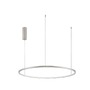Kruhová - NV 9345607 Závěsné svítidlo TARQUIN šampaň stříbrný hliník a akryl LED 48W 230V 3000K IP20 stmívatelné - NOVA LUCE - foto 2