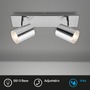 Koupelnová - BRI 2731-028 LED bodové svítidlo 29 cm 2xGU10 max. 5W chrom - BRILONER - foto 2