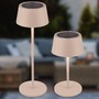 Stolní lampy dekorační - BRILO 7572011 Awia stolní lampička - 2W, 160lm, nabíjecí, LED, stmívatelné, dotykový vypínač, CCT, béžová - BRILO - foto 2