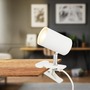 Stolní lampy s klipem - BRI 2766016 Klem lampička na stůl, nastavitelná, s klipsem, bílé - BRILONER - foto 2