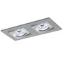 Hranatá - BPM 3001GU Vestavné svítidlo Aluminio Plata, kartáčovaný hliník 2x50W, 230V - BPM - foto 2